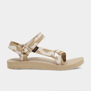 TEVA Beige Geometric Sandals